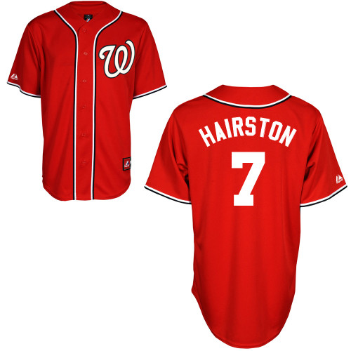 Scott Hairston #7 mlb Jersey-Washington Nationals Women's Authentic Alternate 1 Red Cool Base Baseball Jersey